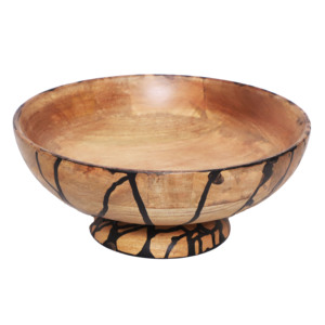 Handcrafted <b>Wooden</b> Animal Decorative Bowl-Mid Century Modern Design-3-Piece Set for Home Decor Tabletop Display-Aqudus Saleem - Product Image 1