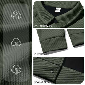 Veste en jean décontractée à manches longues pour homme, personnalisable en usine, col montant, adaptée à l'hiver, écologique, séchage rapide, coupe ajustée - Product Image 2