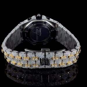 Reloj de Pulsera de Lujo con Incrustaciones de Moissanita VVS1 en Plata de Ley 925, Automático, Hecho a Mano, Analógico, Vintage, Cuadrado, Edición Limitada Eta - Product Image 2