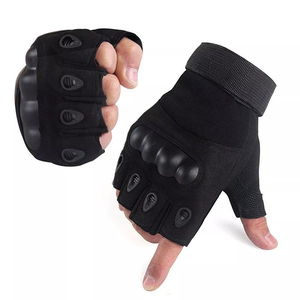 ถุงมือยุทธวิธีคุณภาพสูง PU ถุงมือครึ่งนิ้วสำหรับกีฬากลางแจ้ง ปั่นจักรยาน ล่าสัตว์ ปีนเขา ตกปลา จากปากีสถาน - Product Image 2