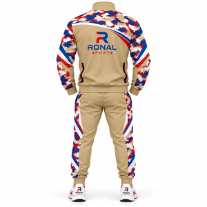 Conjunto Deportivo de Manga Larga con Estampado de Camuflaje, Transpirable, de Poliéster, para Primavera, Premium, Elegante, Cómodo, de Calidad, a la Moda - Product Image 2
