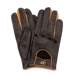 Gants rétro en coton avec garniture en cuir, respirants, pour la conduite, le printemps, l'été, usage quotidien - Product Image 6