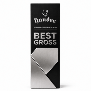 Trophée de golf de luxe de haute qualité, récompense en cristal haut de gamme, reconnaissance exécutive, cristal métallique plaqué or rose gravé sur mesure - Product Image 3