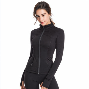 Women's Sports Fitness Long Sleeve <b>Jackets</b> <b>Yoga</b> Long Sleeve Women Sport <b>Jacket</b> Zipper <b>Yoga</b> Wear Coat - Product Image 5