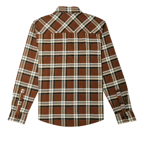 Chemises en flanelle à carreaux pour hommes, 100% coton, anti-rides, respirantes, col rabattu, chemises décontractées d'automne - Product Image 1
