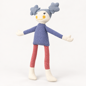 Muñeca de Peluche de Algodón Suave Hecha a Mano con Forma de Estrella, Figura de Niña Rellena con Música y Piernas Largas, para Compañía y Decoración de Habitación Infantil - Product Image 2