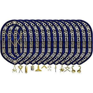 Premium Quality French Rite MB Master Mason Embroidery Masonic Regalia Aprons Customizable Color Logo All Sizes Available - Product Image 2