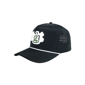 OEM Factory Custom Golf <b>Hat</b> Laser Cut Breathable Rope Cap Performance Adjustable Closure Custom Rubber Patch Logo Vietnam Bulk - Product Image 2