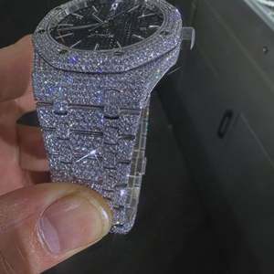 Reloj Unisex con Incrustaciones de Moissanita, con Fecha Automática, Diamantes Incoloros de Alta Calidad, Precio de Mayoreo, Superventas - Product Image 3