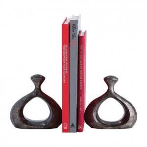 Porte-livres uniques en métal noir, design bouclé, modernes et décoratifs, organisateur de bureau pour la maison et le bureau, en acier, parfaits pour les amateurs de livres - Product Image 4