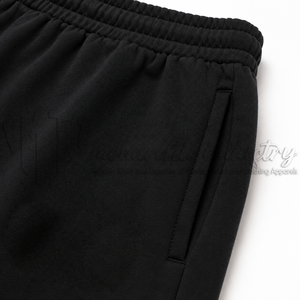 Pantalon de jogging unisexe noir à jambe large pour homme, taille élastique, poches latérales, idéal pour le printemps, 100 % coton, écologique et respirant - Product Image 6