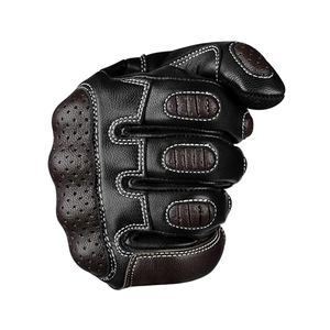 Guantes de Motocicleta Unisex de Cuero Genuino para Invierno, Compatibles con Pantalla Táctil, Cierre de Gancho y Bucle para Carreras, OEM/ODM - Product Image 5