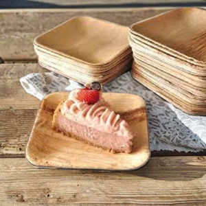 Vaisselle biodégradable jetable ensemble plats et assiettes pour l'emballage alimentaire pratique et à emporter écologique pour les fêtes - Product Image 2