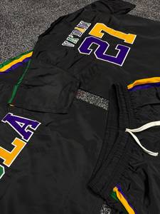 Unisex Custom Nylon Windbreaker <b>Sets</b> with Custom Applique <b>Embroidery</b> Quarter Zipper with Shorts Lightweight <b>Sets</b> 2026 - Product Image 3