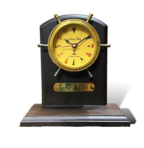 Horloge de bureau et de table en laiton Art Déco moderne et élégante, accessoire décoratif de luxe pour le bureau, la maison et les cadeaux d'entreprise - Product Image 4