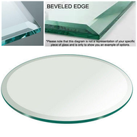 Mobilier de bureau en verre trempé CE ISO CCC verre de sécurité de table en verre prix d'usine