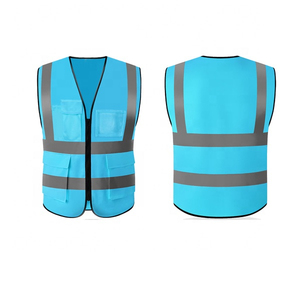 Veste de sécurité réfléchissante imperméable de haute qualité en coton respirant unisexe, conforme à la norme ANSI CLASSE 1, certifiée CE - Product Image 1