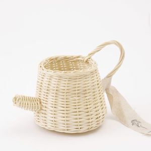 Rattan tea cup <b>set</b> high quality children developmental toys pretend play <b>teapot</b> toy for kids - Product Image 2