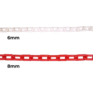 Chaîne en plastique polyéthylène robuste de haute qualité de 8mm pour le marquage de la zone de sécurité Taille personnalisable - Product Image 3