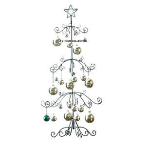 Support de présentation de Noël en forme d'arbre, design nouveau, finition noire, éclairage LED, métal, qualité supérieure, prix de gros. - Product Image 1