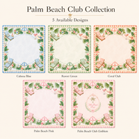 Tapis de Mahjong Moderne 33'' Palm Beach au Design Original Personnalisé, Tapis de Jeu pour Club, Tapis de Mahjong en Néoprène pour Hôtel de Vacances, Décoration de Table