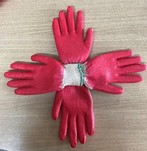 Vietnamese Natural <b>Latex</b> Cut-Resistant Full Coverage Ambidextrous Medium Thickness Knitted Design Pull-On Gardening <b>Gloves</b> - Product Image 6