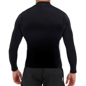 <b>Men</b> Polyester UPF50+ Rash Guard Sleeveless Turtleneck <b>Compression</b> <b>Shirt</b> 120g Black - Product Image 2
