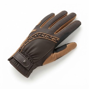 Guantes de Equitación Unisex de Cuero, Transpirables, Antideslizantes, con Correa Ajustable para la Muñeca, Cierre de Gancho y Bucle para Uso en Exteriores - Product Image 5
