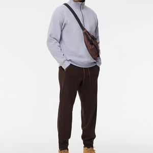 Pantalon de jogging en molleton de coton de haute qualité pour homme, logo personnalisé, OEM, ODM, respirant, séchage rapide, couleur unie, prix bas, pantalon en molleton de coton pour homme - Product Image 5