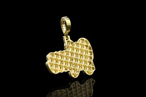 จี้เพชรฮิปฮอปสแตนเลสสตีลแบบกำหนดเองพร้อมข้อความซ่อน - Product Image 2