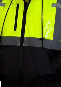 Men's High Visibility Working Hooded Pullover Sweatshirts <b>Cheap</b> Price Outdoor Work Safety Reflective Hoodie Manufacture - Product Image 3