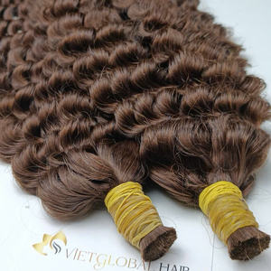 Cheveux bruts en vrac de donneurs pour le tressage de paquets de vague profonde bouclés profonds extensions de cheveux réels vietnamiens - Product Image 6