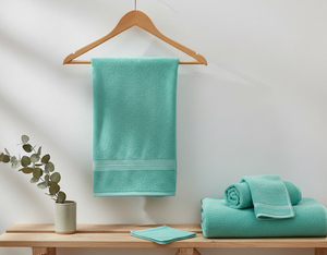 ผ้าขนหนูอาบน้ำทรงสี่เหลี่ยมผืนผ้า ผลิตจากผ้าฝ้ายแท้ 100% สีพื้น เนื้อผ้านุ่มสบายผิว เหมาะสำหรับใช้ในบ้าน DP2.6 - Product Image 3