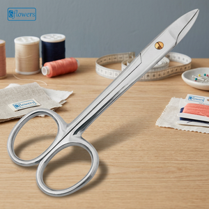 Produit très vendu, ciseaux à ongles en acier inoxydable à lame droite avec pointe acérée pour les soins de beauté, adultes, poignée ronde durable - Product Image 3
