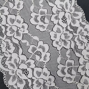 Floral Stretch <b>Lace</b> Band 20cm Lightweight Nylon Spandex <b>Elastic</b> Warp Knit Fabric Clothes Underwear Dress Premium Korean Quality - Product Image 6