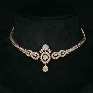 Collier pendentif de luxe en or 22 carats certifié IGI, serti de diamants de laboratoire, bijoux fins personnalisés, diamant synthétique - Product Image 5