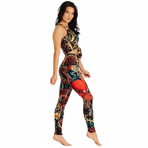 Conjunto de Yoga de 2 Piezas para Mujer, Diseño Zen Water Garden, Calidad Premium OEM, Transpirable y Absorbente de Sudor, Leggings de Cintura Alta - Product Image 1