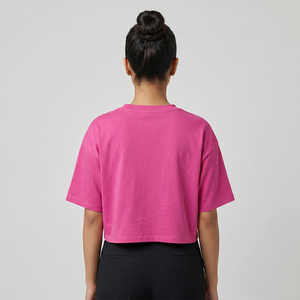 Camisetas de Cuello Redondo para Mujer, Ecológicas, de Verano, Premium, al por Mayor, Transpirables, con Estampado Personalizado OEM - Product Image 2
