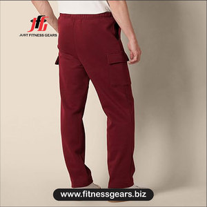 Pantalones Deportivos de Algodón para Hombre, Cintura Elástica con Cordón, Pantalones Casuales para Correr, Bolsillos Laterales, Ropa de Otoño - Product Image 2