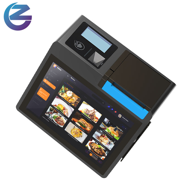 ZCS All in One Desktop Tablet POS Terminal Z100 Touch Screen 10.1 Inch Android with NFC Barcode QR Scanner Receipt Printer