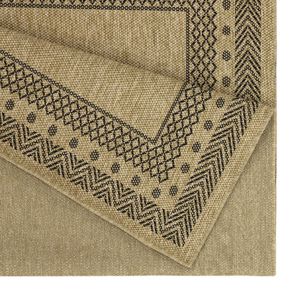 Earth GC_NTL1006 Indoor/Outdoor Area <b>Rug</b> 7 Ft. 10 In. X 10 Ft. 3 In. Jute/<b>Black</b> 10 In. 3 In. - Product Image 3