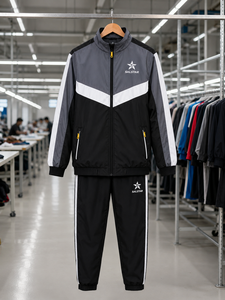 Premium Grey <b>Track</b> <b>Jacket</b> <b>Men</b>’s Sports Teamwear Windbreaker with Custom Logo Latest Trending Design <b>Jacket</b> Size Available - Product Image 5