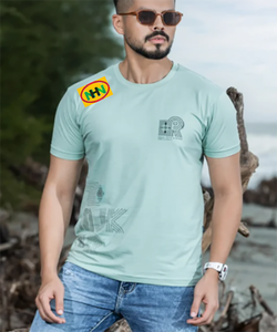 เสื้อยืดผู้ชายคุณภาพสูง ทรงปกติ ผ้าฝ้ายถัก 100% สวมใส่สบายทุกฤดู พรีเมียม เป็นมิตรกับสิ่งแวดล้อม น้ำหนัก 180 กรัม - Product Image 4