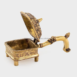 Luxury Metal <b>Bakhoor</b> <b>Burner</b> for Gifts Arabic Aluminum Brass Incense Holder Set High-Quality Steel <b>Bakhoor</b> <b>Burner</b> By FWE - Product Image 6