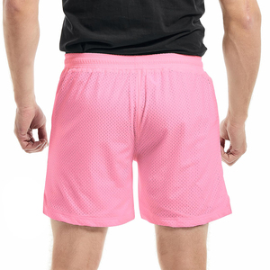 Pantalones cortos de malla de alta calidad para hombre, diseño transpirable de secado rápido, con cordón en la cintura, ropa deportiva informal. - Product Image 2