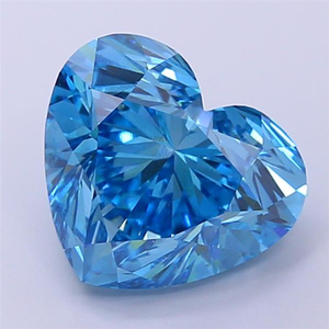 Diamant bleu taille cœur de 7 carats, rare, fantaisie, romantique, pour une joaillerie de luxe sur mesure, un chef-d'œuvre. - Product Image 1