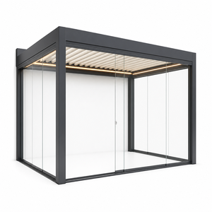 Pérgola comercial premium RKOVE RK-S3 de 6*8m para propietarios de museos y espacios culturales, pérgola inteligente de aluminio con lamas motorizadas. - Product Image 6