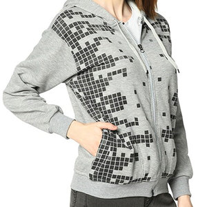Sudaderas deportivas casuales de diseño personalizado 100% algodón con cremallera completa para mujer, sudaderas de la mejor calidad para mujer - Product Image 4