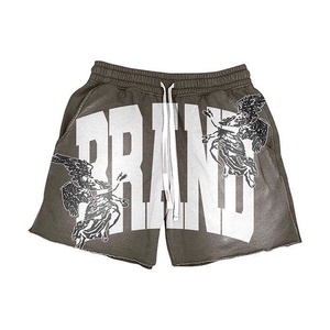 Conjunto de Verano de Dos Piezas para Hombre con Logotipo Personalizado, Pantalones Cortos y Camiseta con Lavado Ácido, Estilo Vintage - Product Image 5