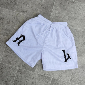 Shorts en maille pour hommes à taille élastique Sim Fit nouvelle mode pour hommes vente en gros de shorts de sport décontractés pour hommes bon marché shorts de plage - Product Image 3